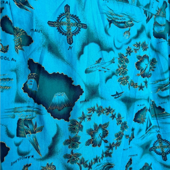 Mens Vintage Ui-Maikai Hawaiian Island Hawaiian Shirt Made In Hawaii Size Large - Picture 4 of 5